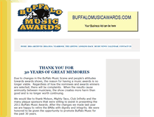 Tablet Screenshot of buffalomusicawards.com